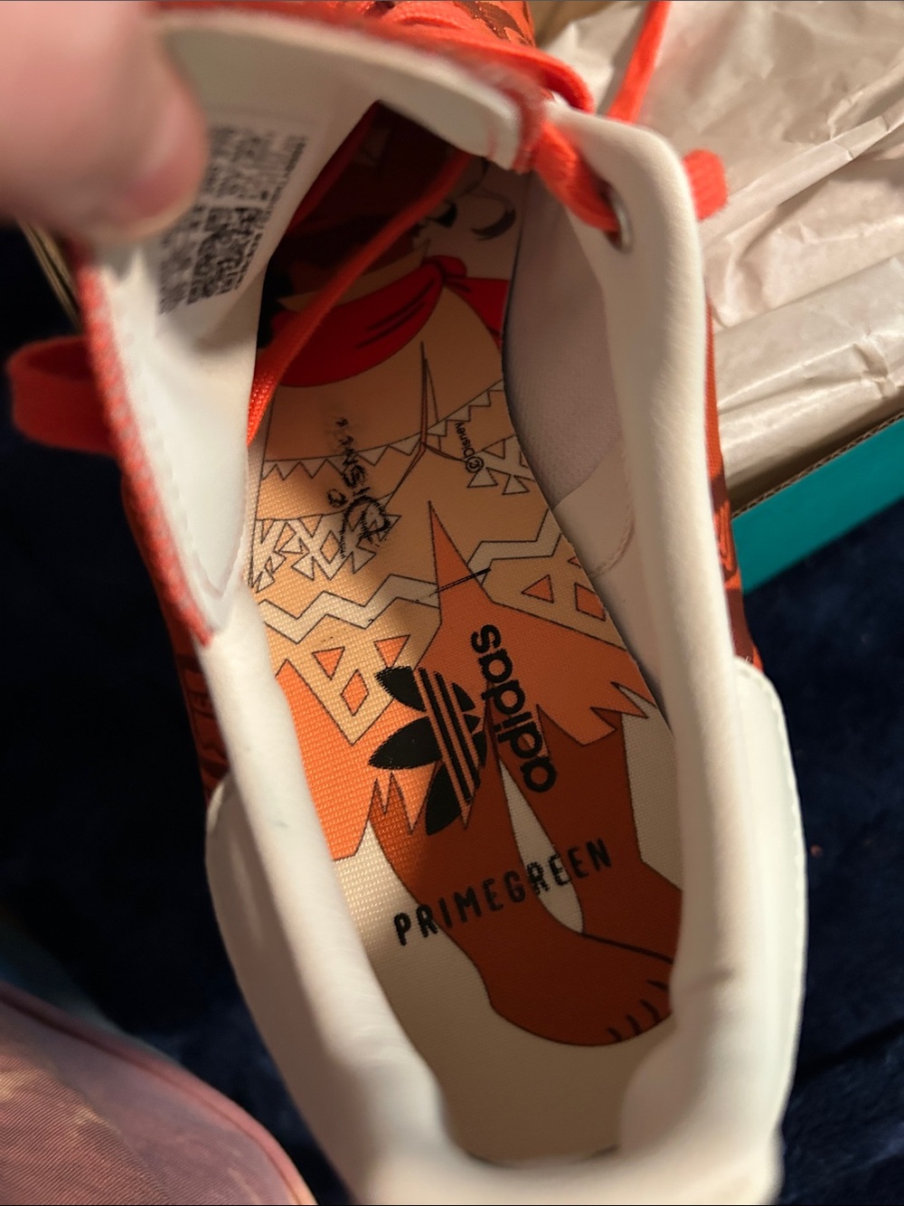ADIDAS Stan Smith Disney Moana Women Sneakers Box Teal with Coral Accents - Picture 9 of 9